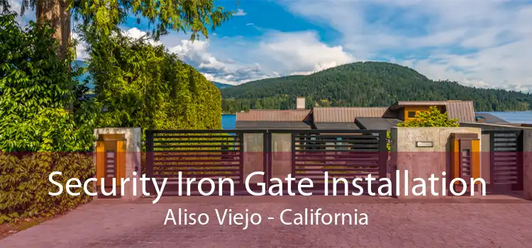 Security Iron Gate Installation Aliso Viejo - California