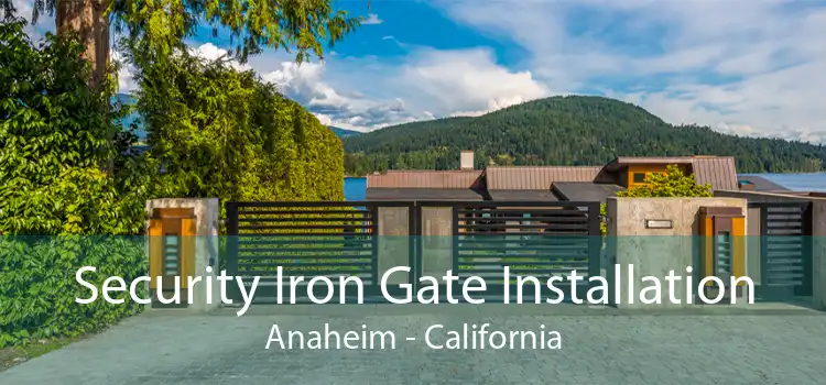 Security Iron Gate Installation Anaheim - California