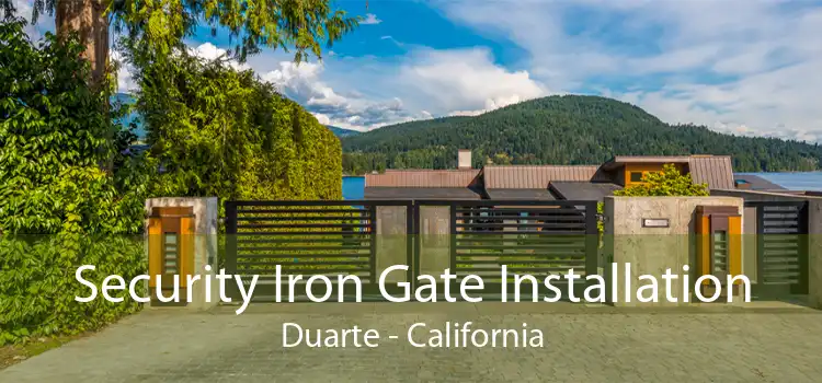 Security Iron Gate Installation Duarte - California