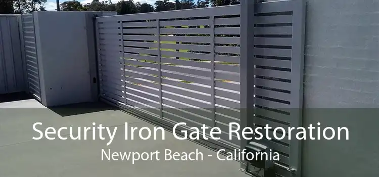 Security Iron Gate Restoration Newport Beach - California